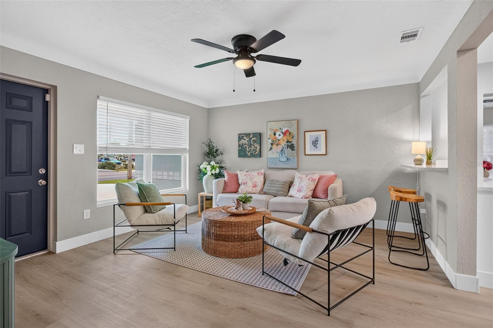 LIVING ROOM FROM KITCHEN ENTRANCE - 2109 58TH ST S, GULFPORT
