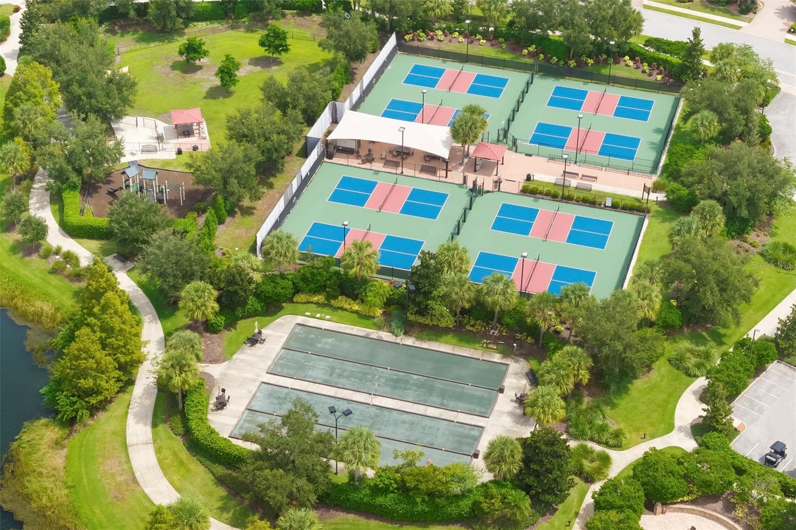 Here are the pickelball and bocce' courts! - 12807 SORRENTO WAY, BRADENTON