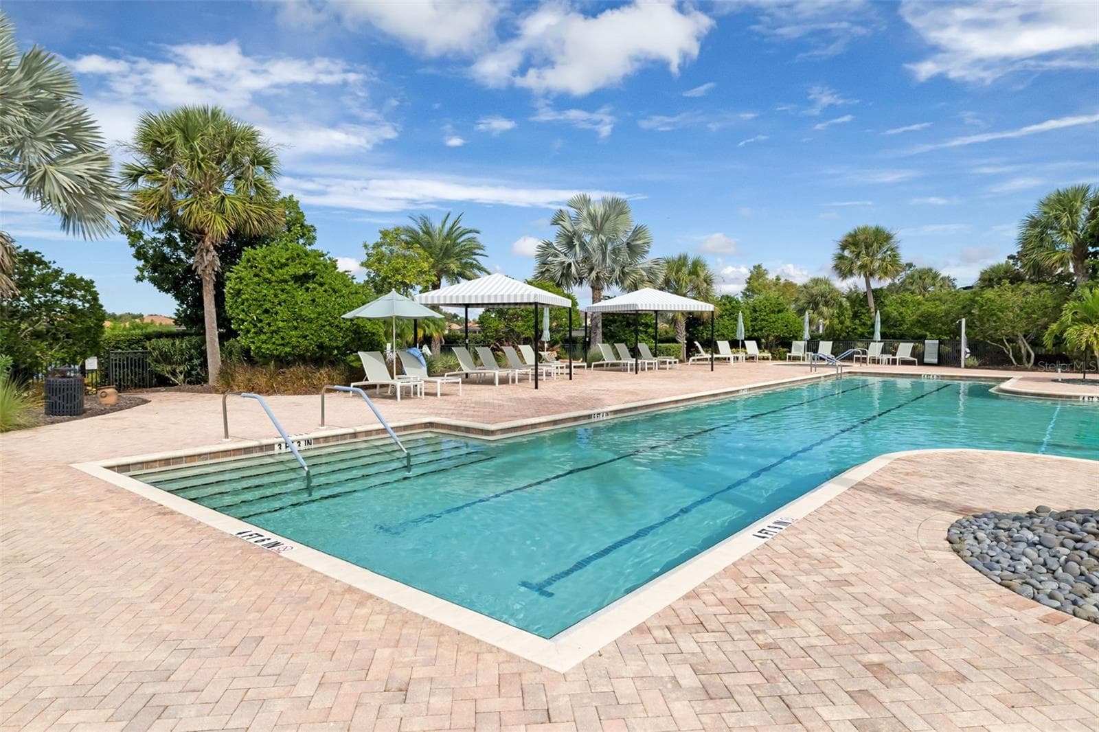 Lap lanes at the Amenity Center pool - 12807 SORRENTO WAY, BRADENTON