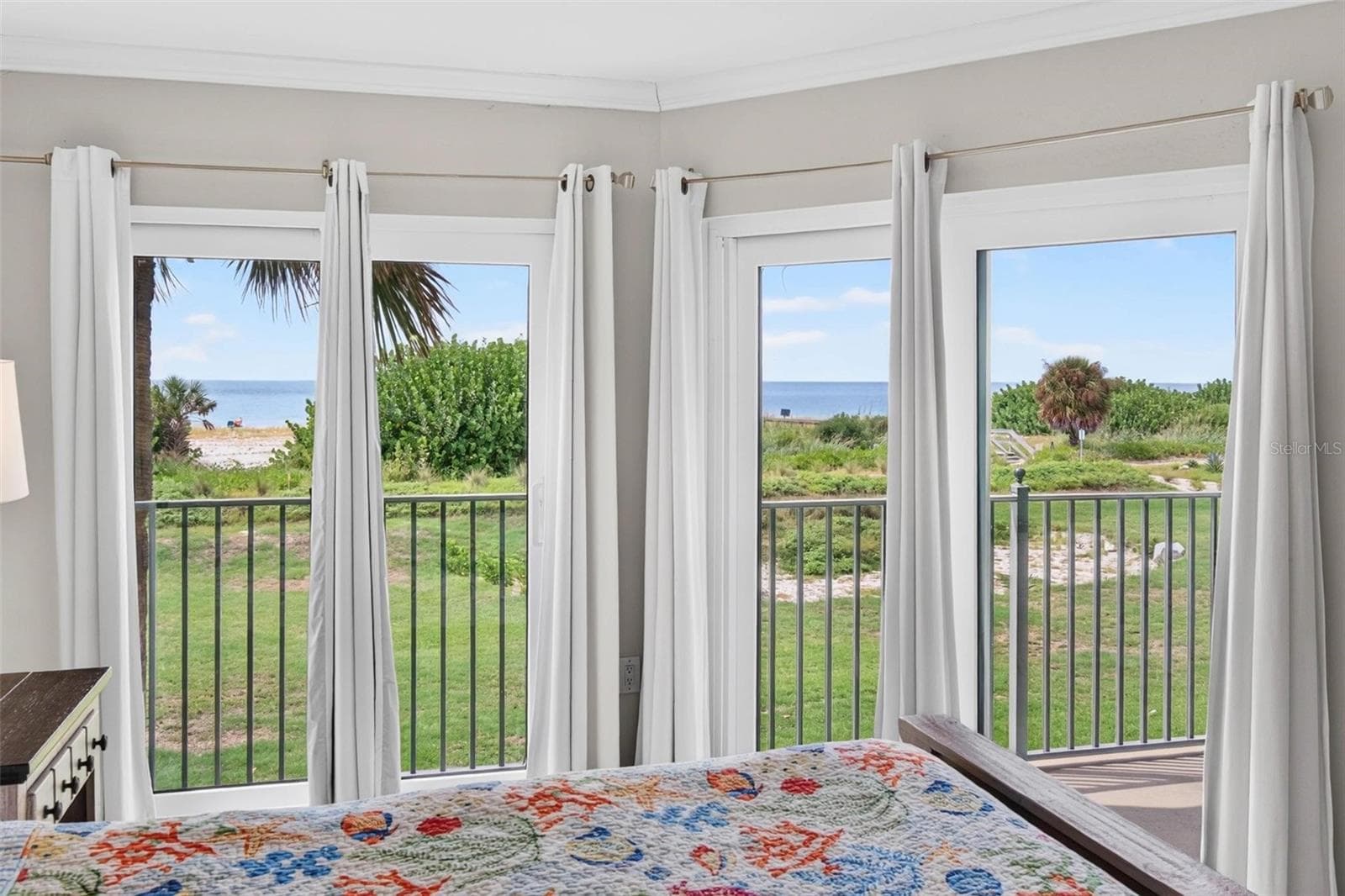 Master bedroom with a view - 7434 BAYSHORE DR #202, TREASURE ISLAND