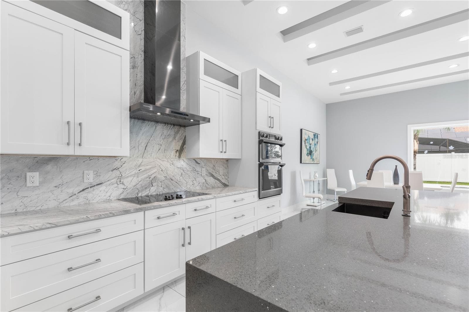 Marble backsplash and countertops - 2 ROBIN PL, PALM COAST