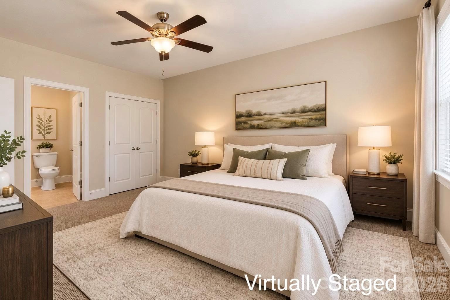 Bedroom in the basement Virtually Staged - 1325 Winged Foot Drive, Denver