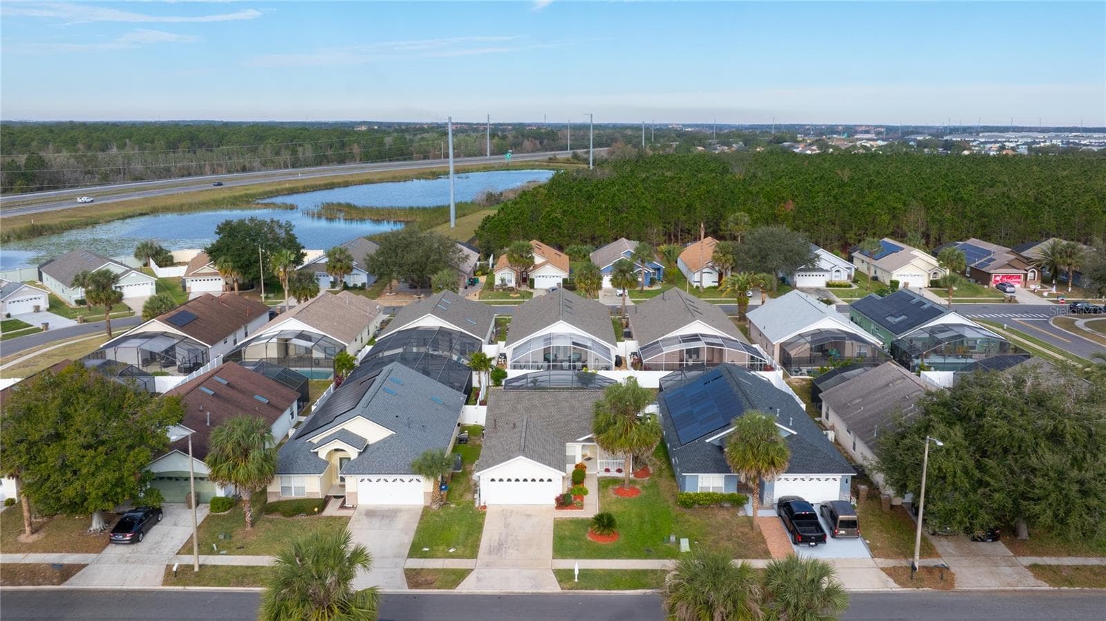 Aerial view - 8007 ARROW CREEK RD, KISSIMMEE