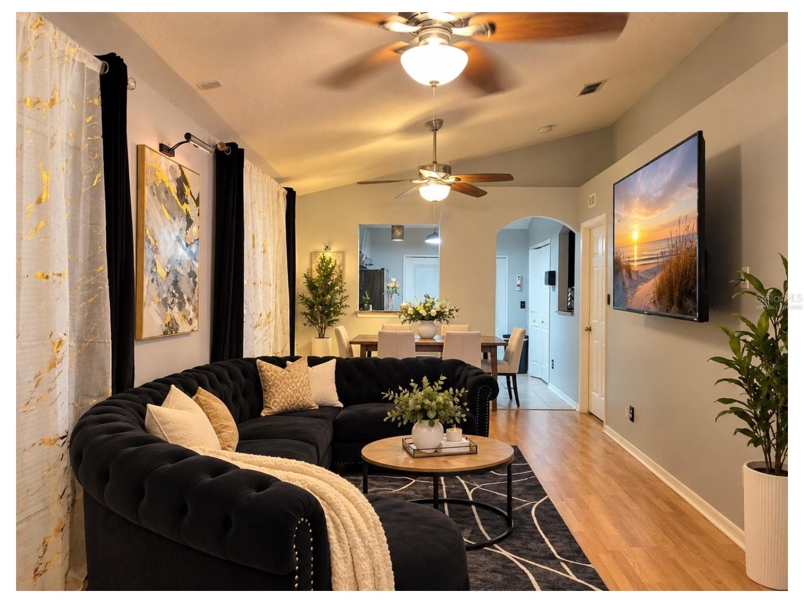 Virtually Staged - Family/Dining - 7442 OXFORD GARDEN CIR, APOLLO BEACH