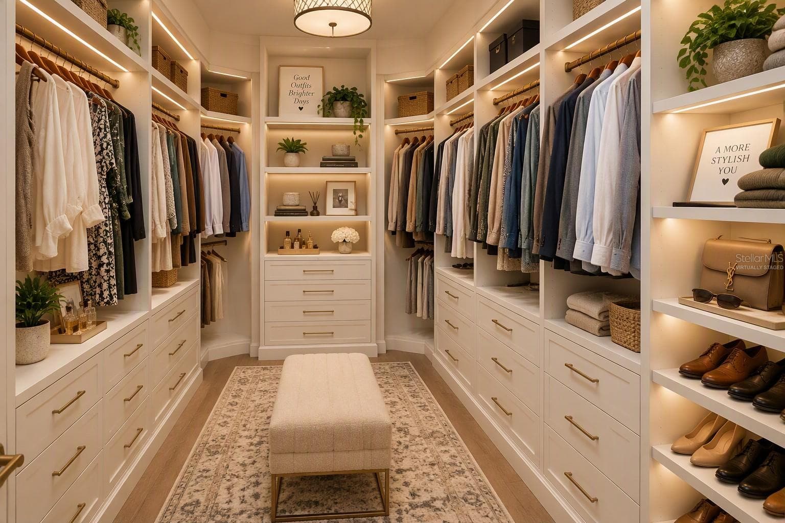Virtually staged primary bedroom closet - 5912 33RD DR E, PALMETTO