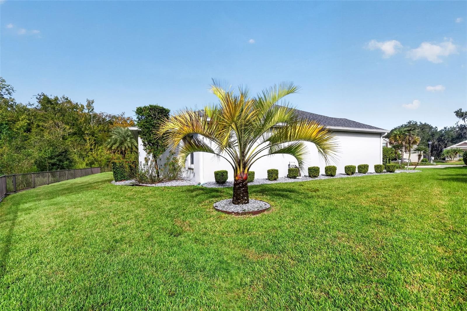 REAR and Side Elevation with Large Yard and PRIVATE PRESERVE VIEWS - 3254 ZIPPERER WAY, THE VILLAGES