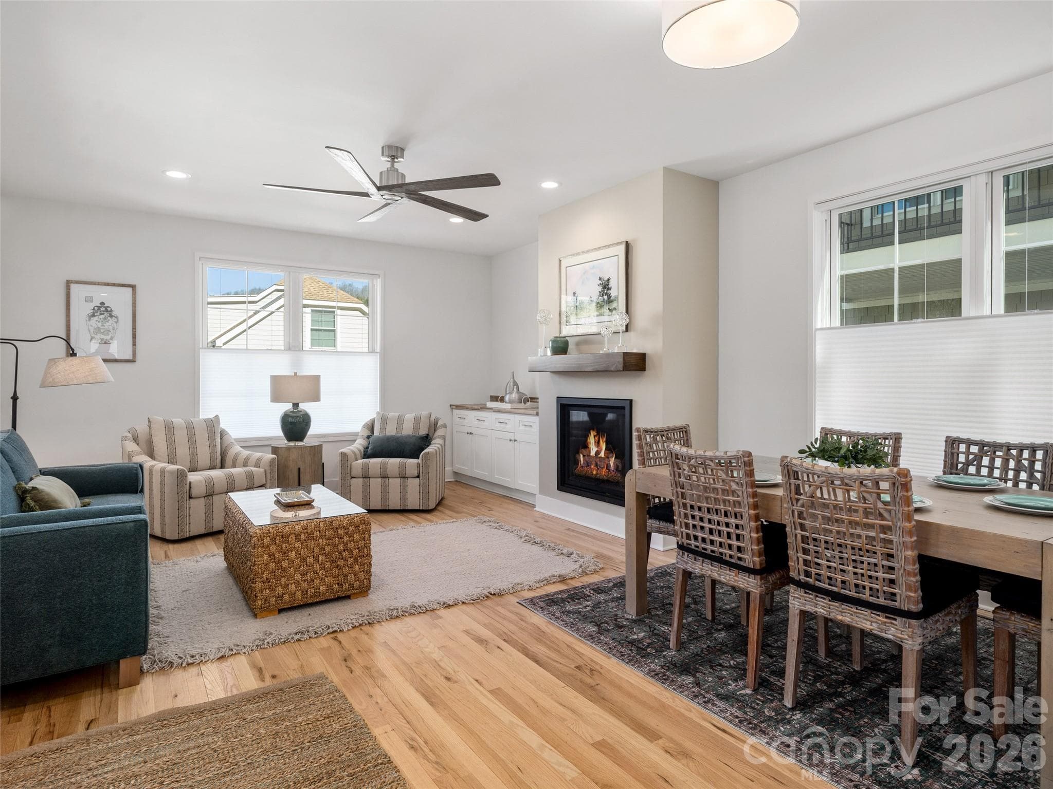 Living and Dining Area - 43 Skyvue Court, Saluda