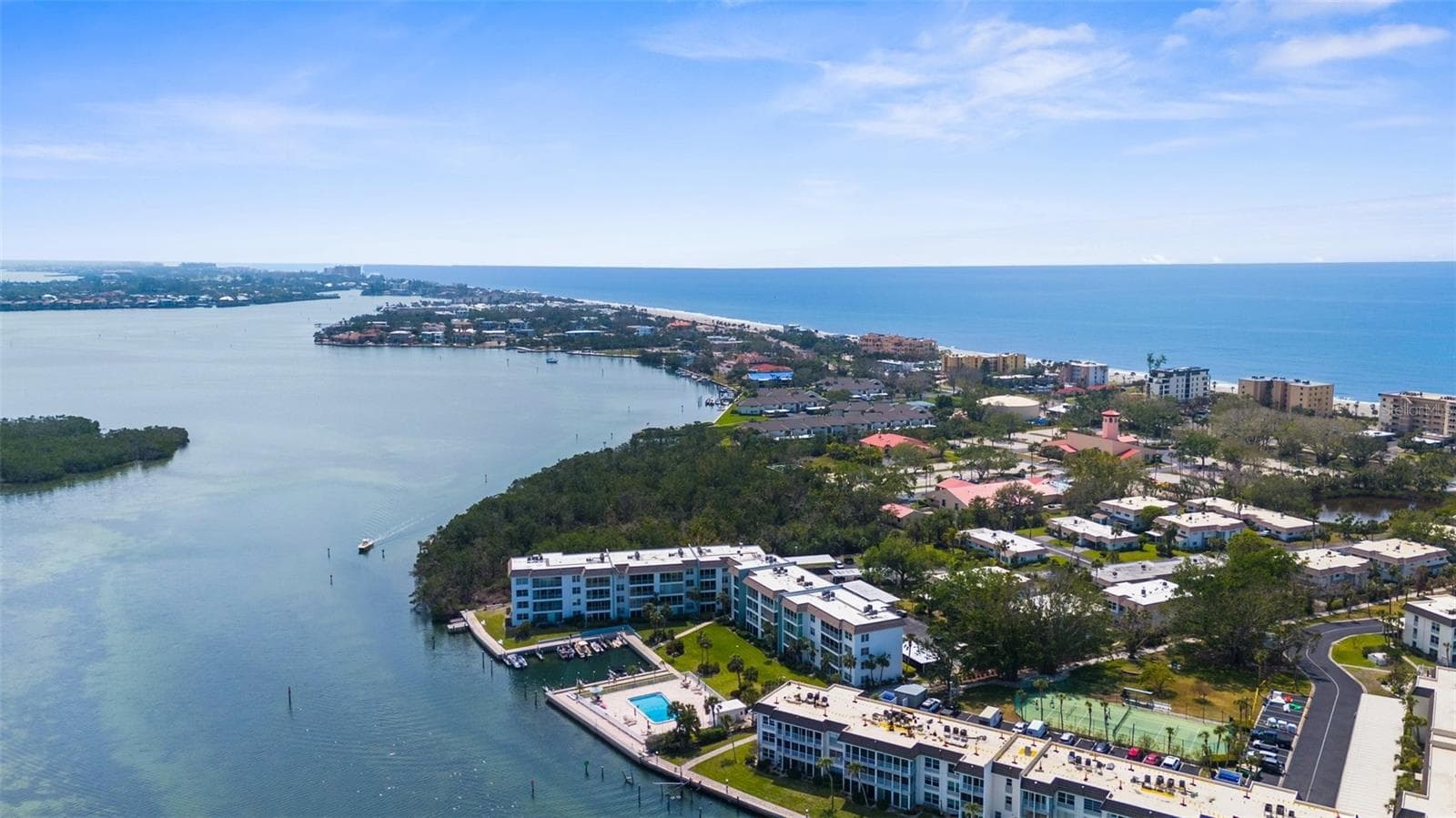 Aerial View of Longboat Key. It's a DREAM - 600 SUTTON PL #101B, LONGBOAT KEY