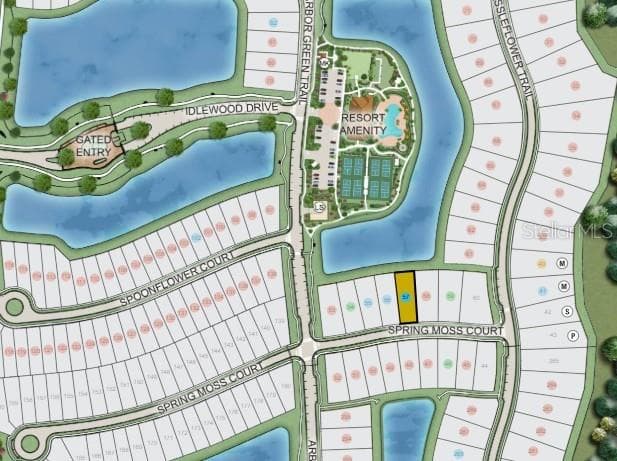 5422 Spring Moss Court Site Map - 5422 SPRING MOSS CT, ST CLOUD