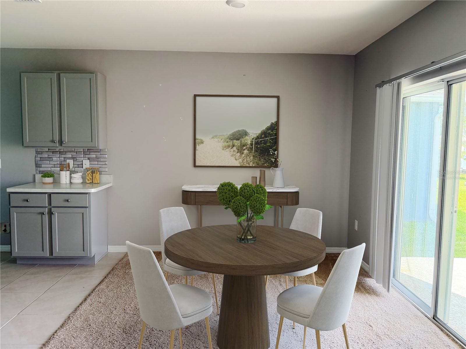 Virtually Staged Dining Room - 160 OLD MILL POND RD, EDGEWATER