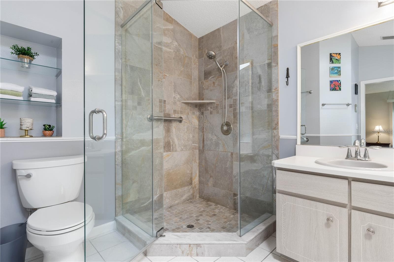 Updated Walk in Shower - 31 BOSTON LN, PALM COAST
