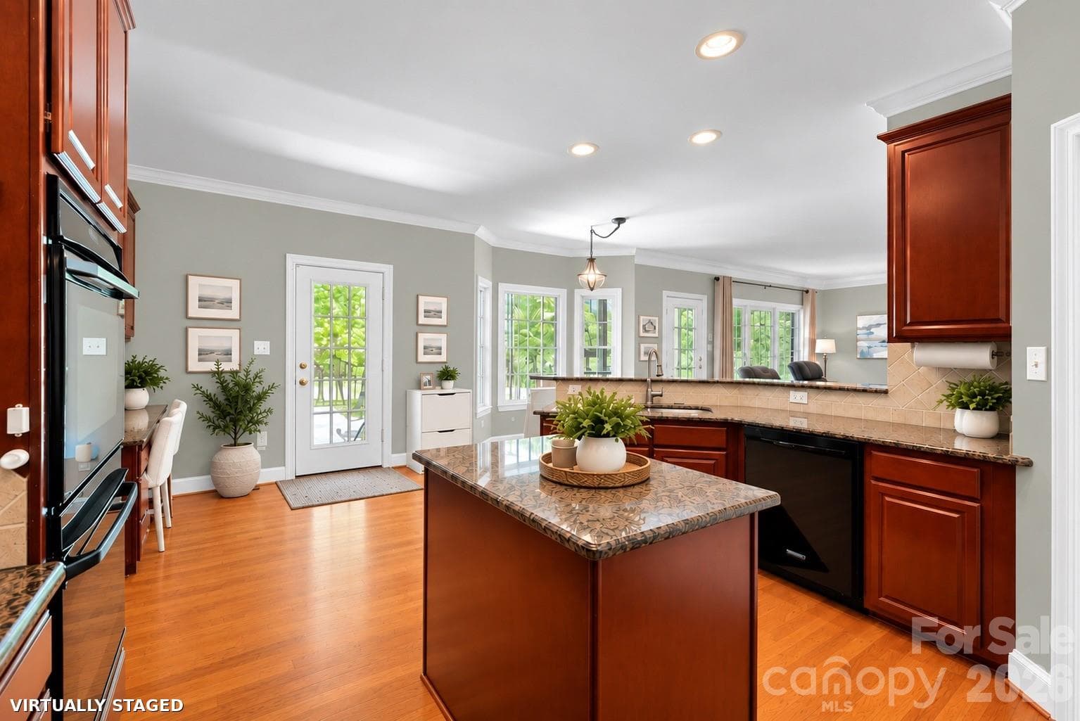 Brand new Benjamin Moore Calm throughout most of downstairs. Virtually staged. - 2401 Flagstick Drive, Matthews
