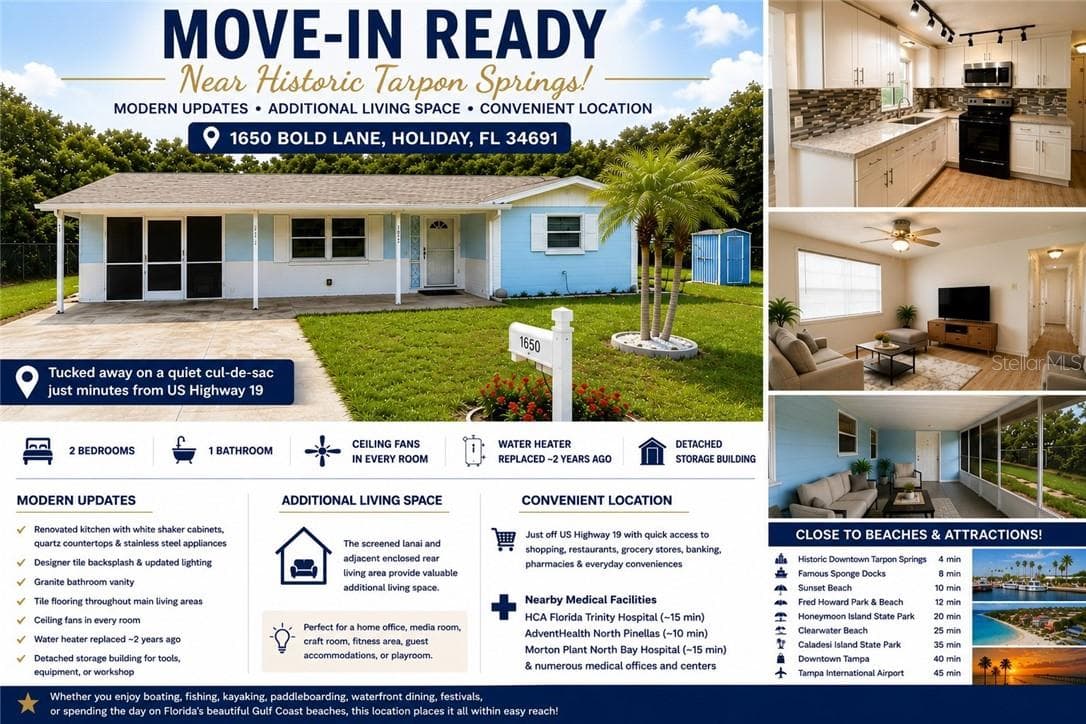 Single Family Residence at 1650 Bold LN, HOLIDAY FL 34691, photo 2 of 53