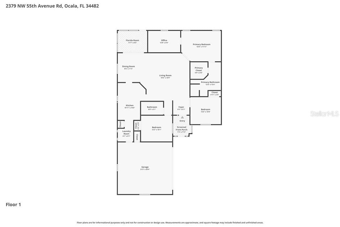 Floor Plan - 2379 NW 55th Avenue RD, OCALA FL 34482, Ocala