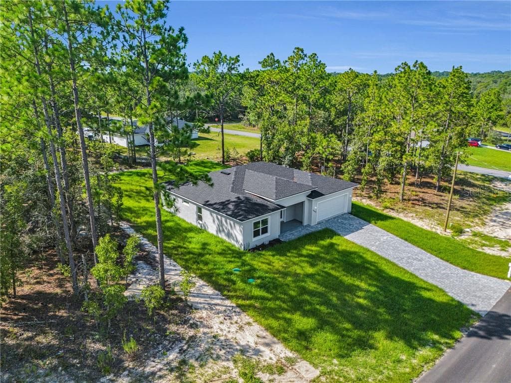 Rear Exterior / Lot ViewBackyard fenced - 6664 N Bedstrow BLVD, CITRUSSPRINGS FL 34434, Citrus Springs