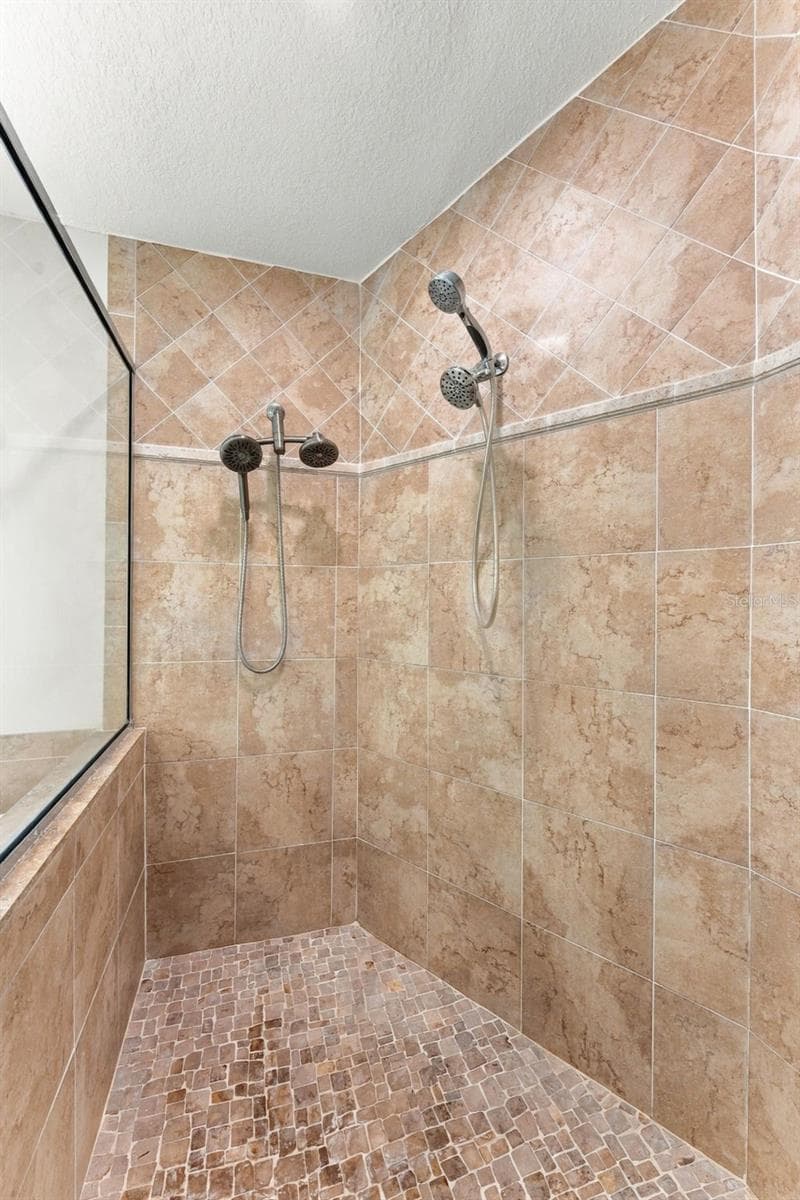 Very large shower with multiple shower heads - 10102 VISTA POINTE DR, TAMPA