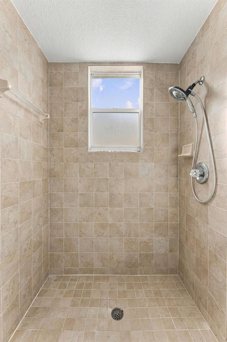 Large shower located in downstairs hall bathroom - 10102 VISTA POINTE DR, TAMPA