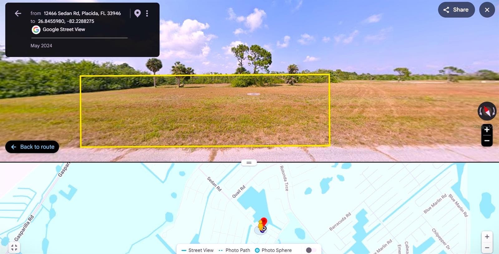 Land at 12466 SEDAN RD, PLACIDA, photo 3 of 11
