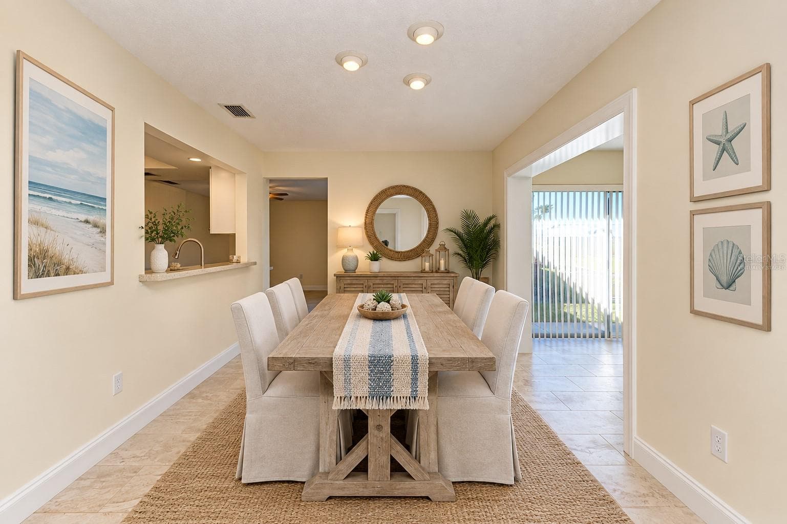 Virtually staged dining room - 6704 11TH AVE W, BRADENTON