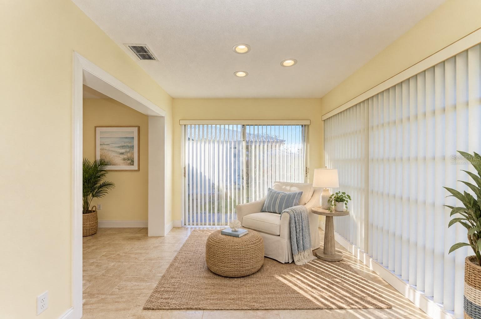Bonus room virtually staged as a reading nook - 6704 11TH AVE W, BRADENTON