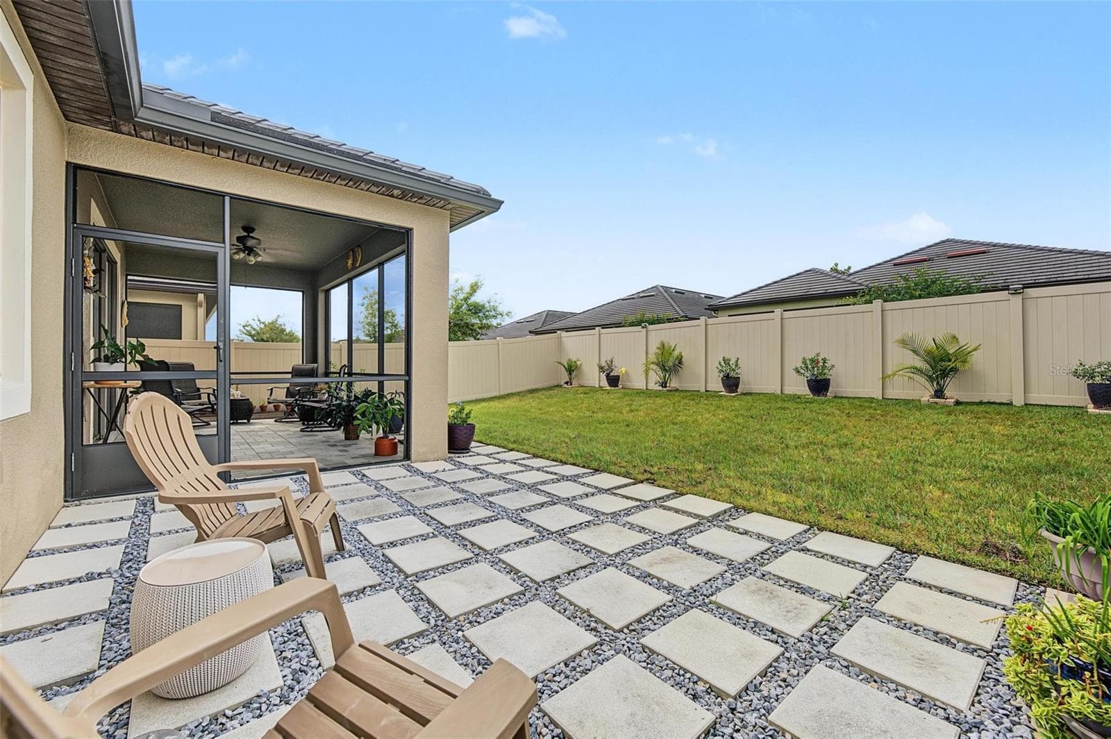 extra space in backyard for grilling or sunning - 31826 CABANA RYE AVE, SAN ANTONIO