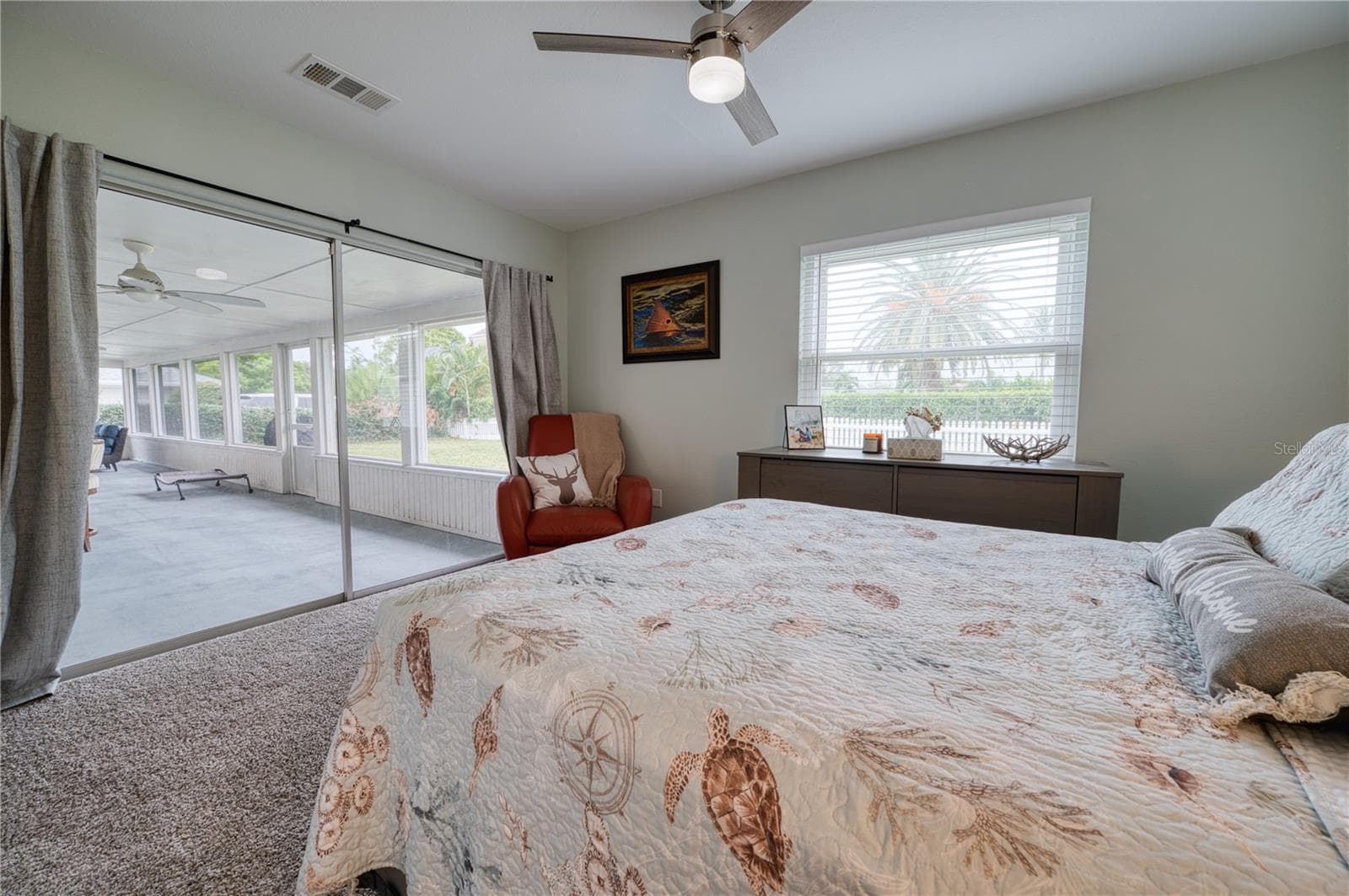 2nd Bedroom with Slider Doors out to the Back Lanai - 6316 5TH AVE NW, BRADENTON