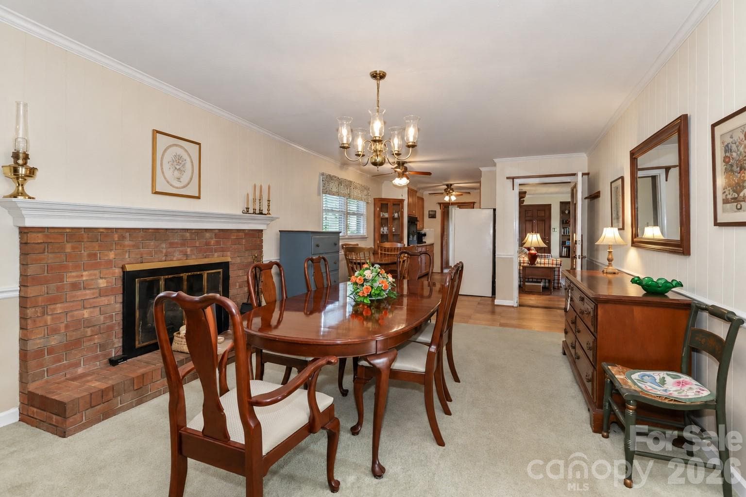 Dining room could be a den or sitting area - 1609 Museum Road, Statesville