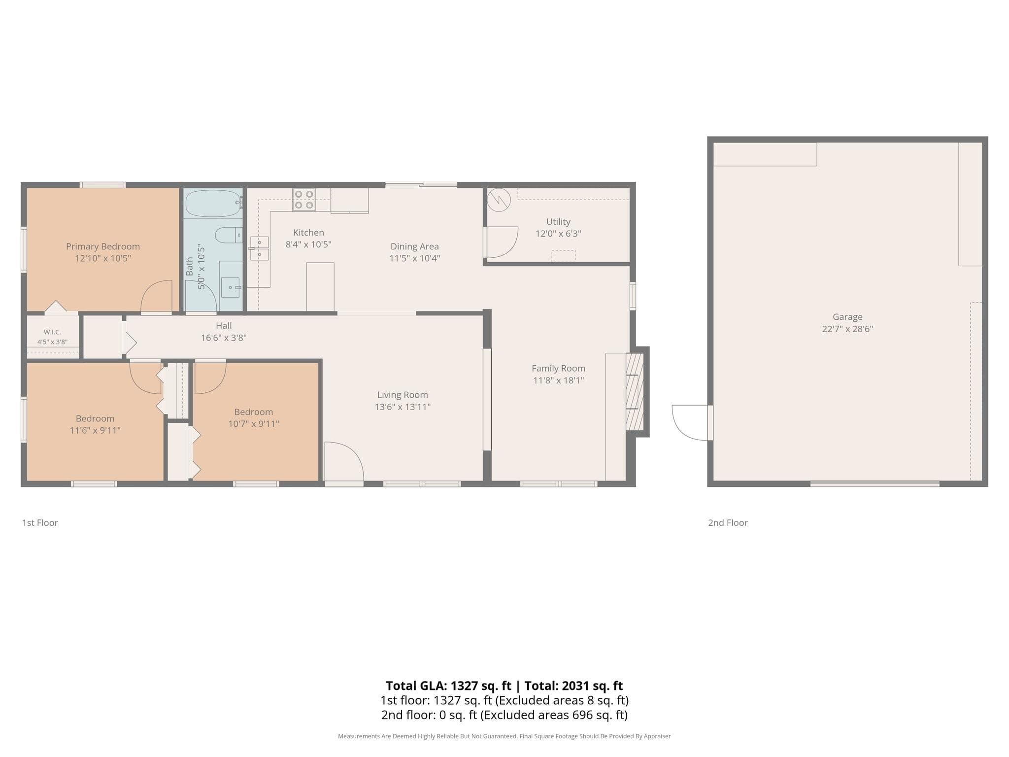 Floor Plan - 205 Oakland Street, Locust