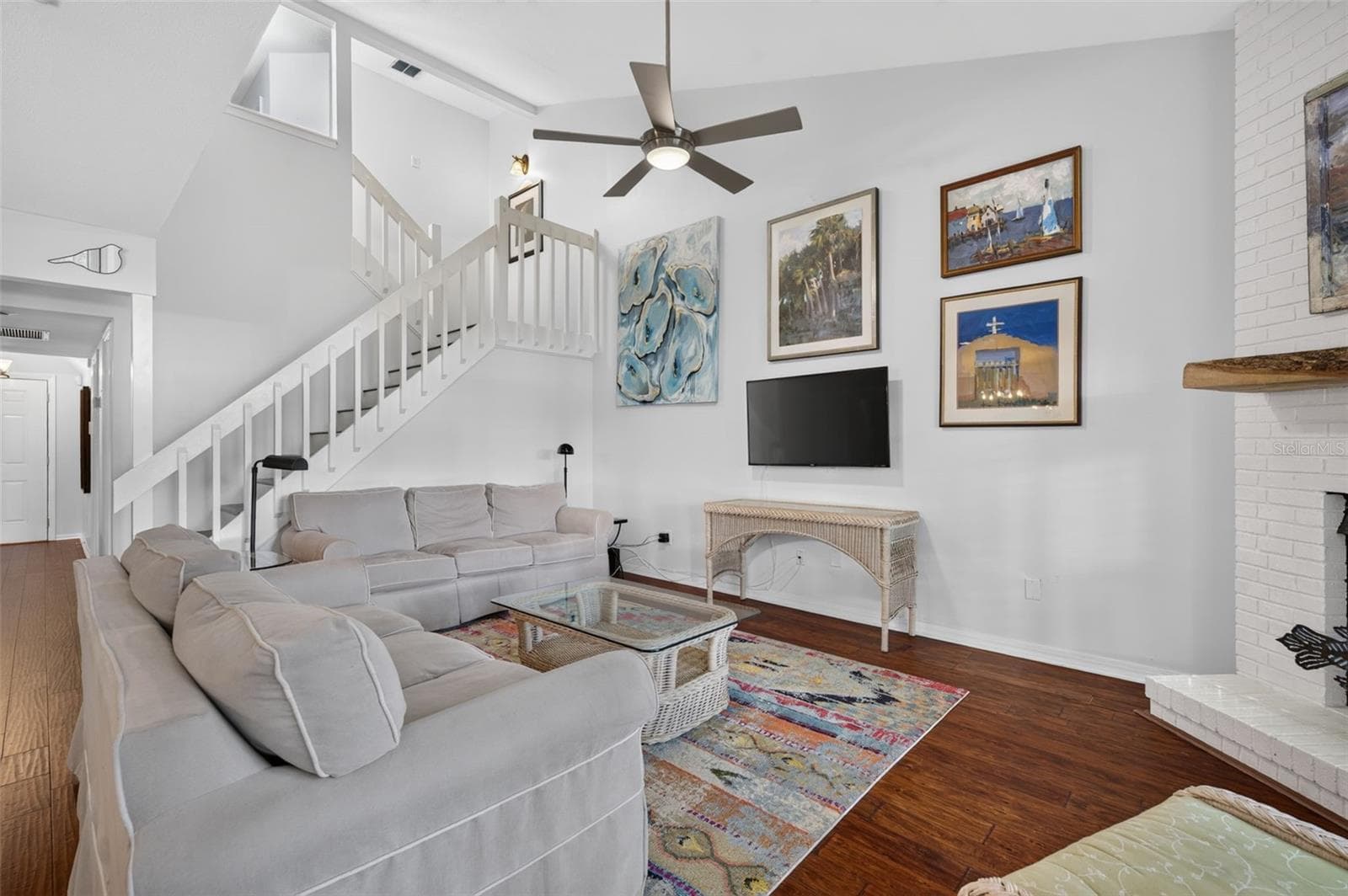 GREAT ROOM WITH STAIRCASE - 223 QUAYSIDE CIR #C11, MAITLAND