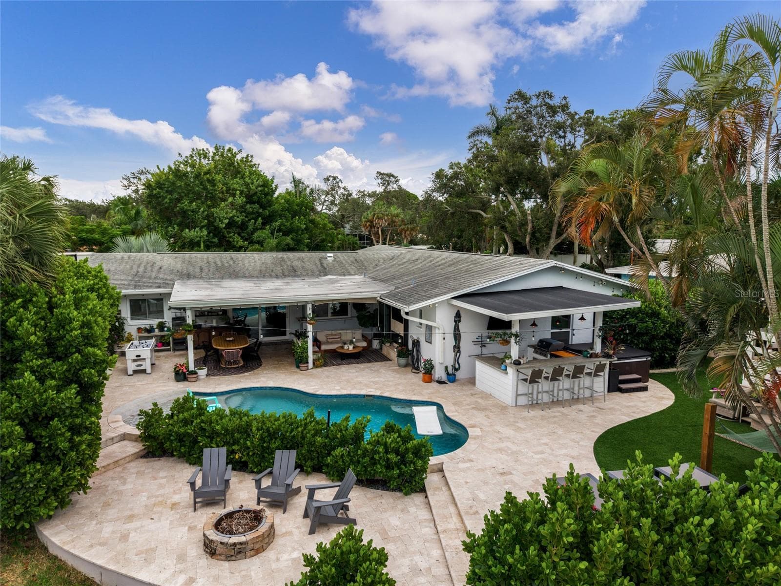 View from Dock and (2) BoatLifts - 4785 BUTTERFLY PL NE, ST PETERSBURG