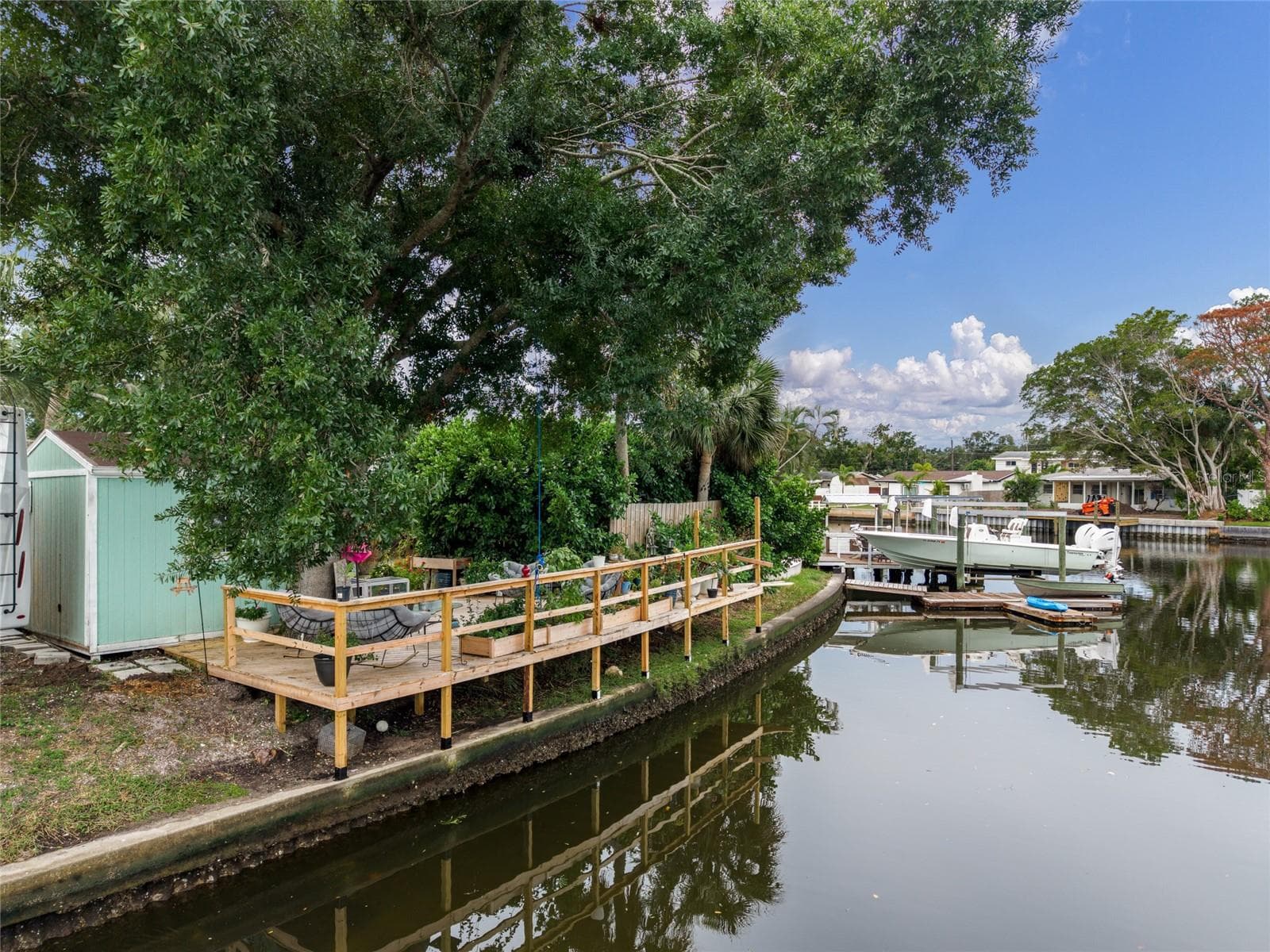 Additional Deck Space as Part of the 155+ of Water Frontage - 4785 BUTTERFLY PL NE, ST PETERSBURG