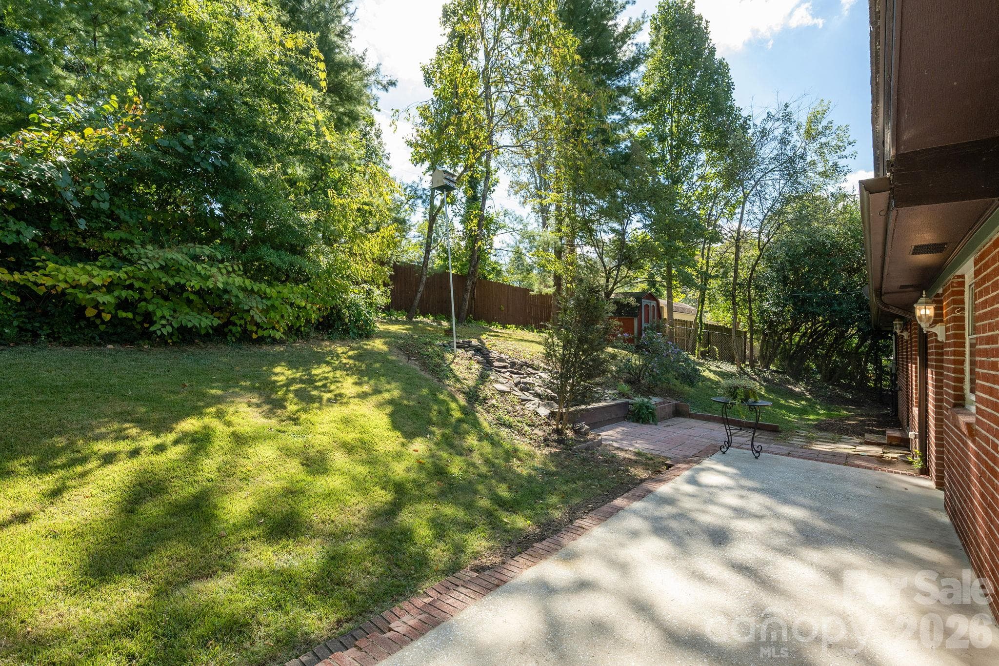 3rd view of patio and yard - 224 Lyndale Road, Hendersonville