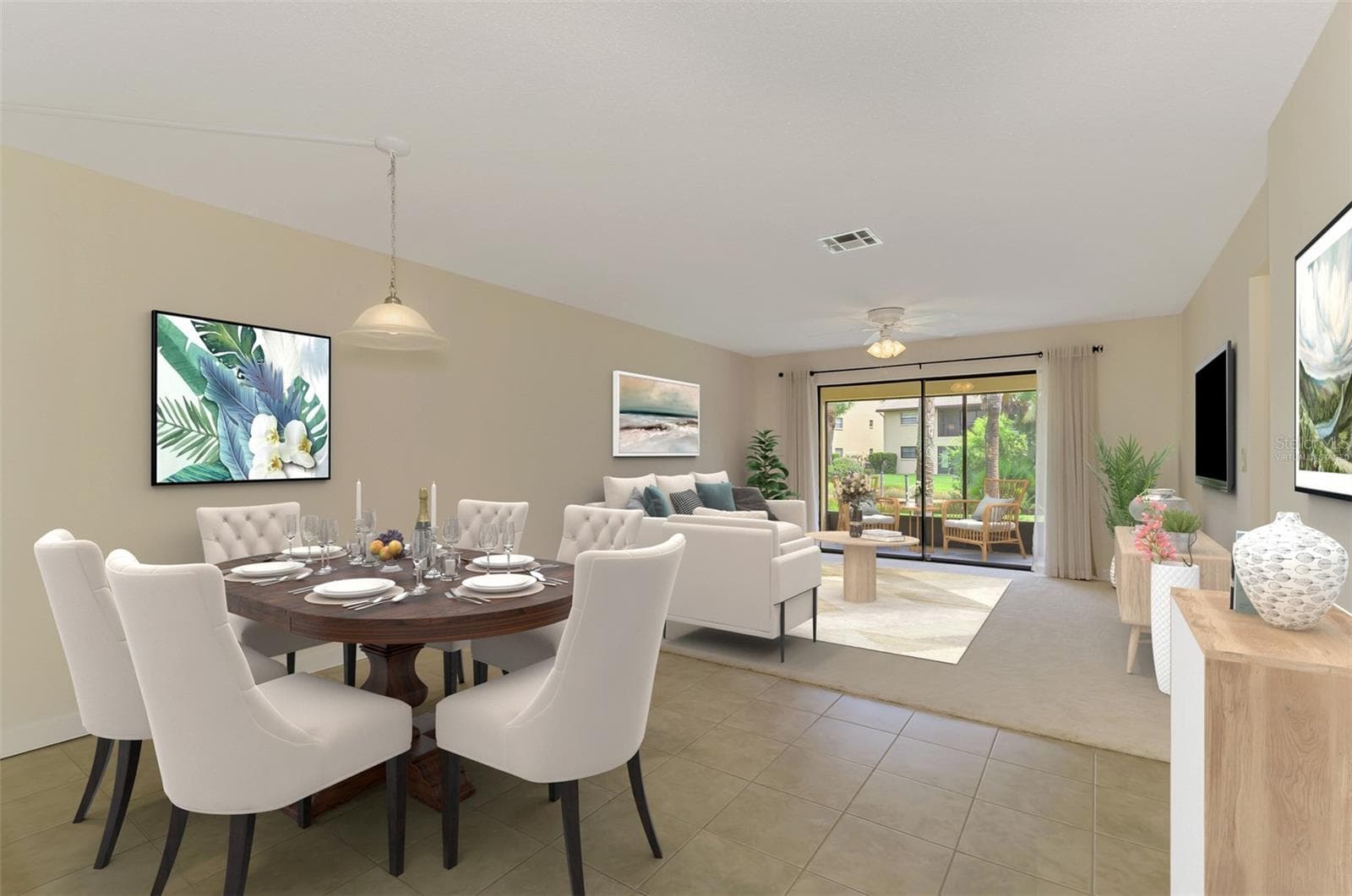 Virtually Staged - 375 THREE LAKES LN #A, VENICE