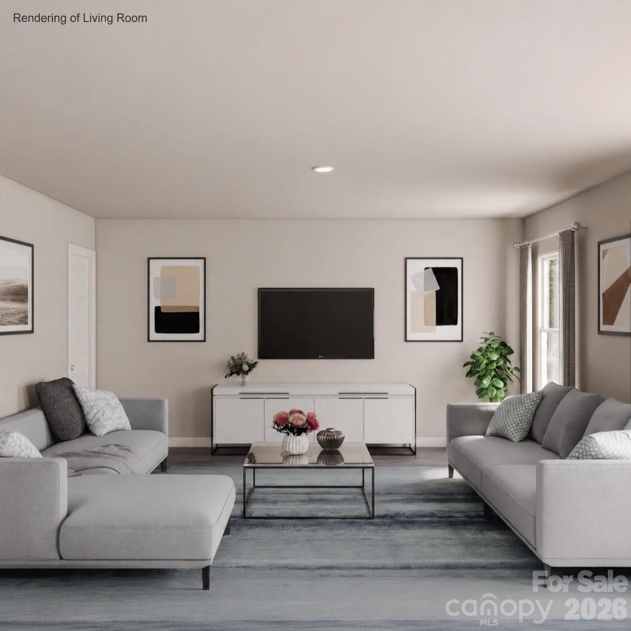 Rendering of Livingroom - 721 Louise Avenue, Lincolnton