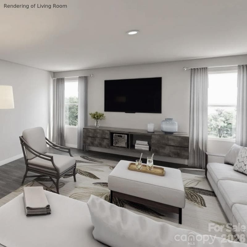 Rendering of Livingroom - 709 Louise Avenue, Lincolnton