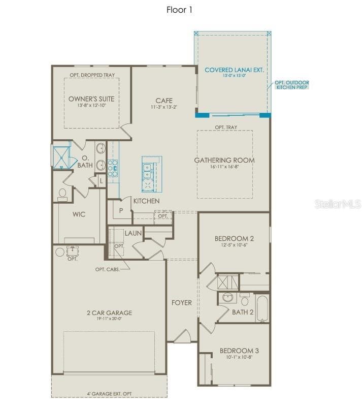 Cedar Floorplan - 345 FISHTAIL PL, PALM COAST