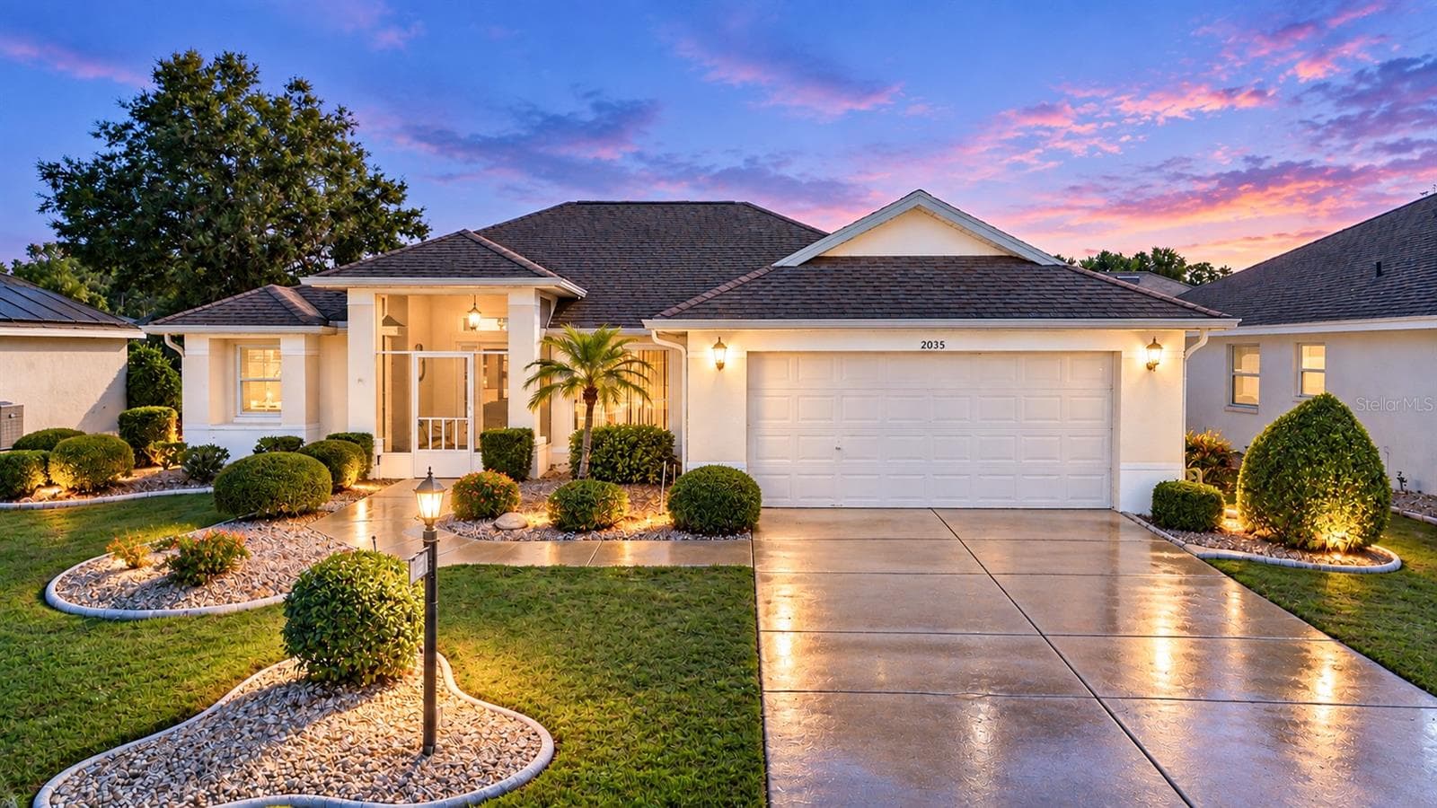 Front - Twilight - 2035 PRESTANCIA LN, SUN CITY CENTER