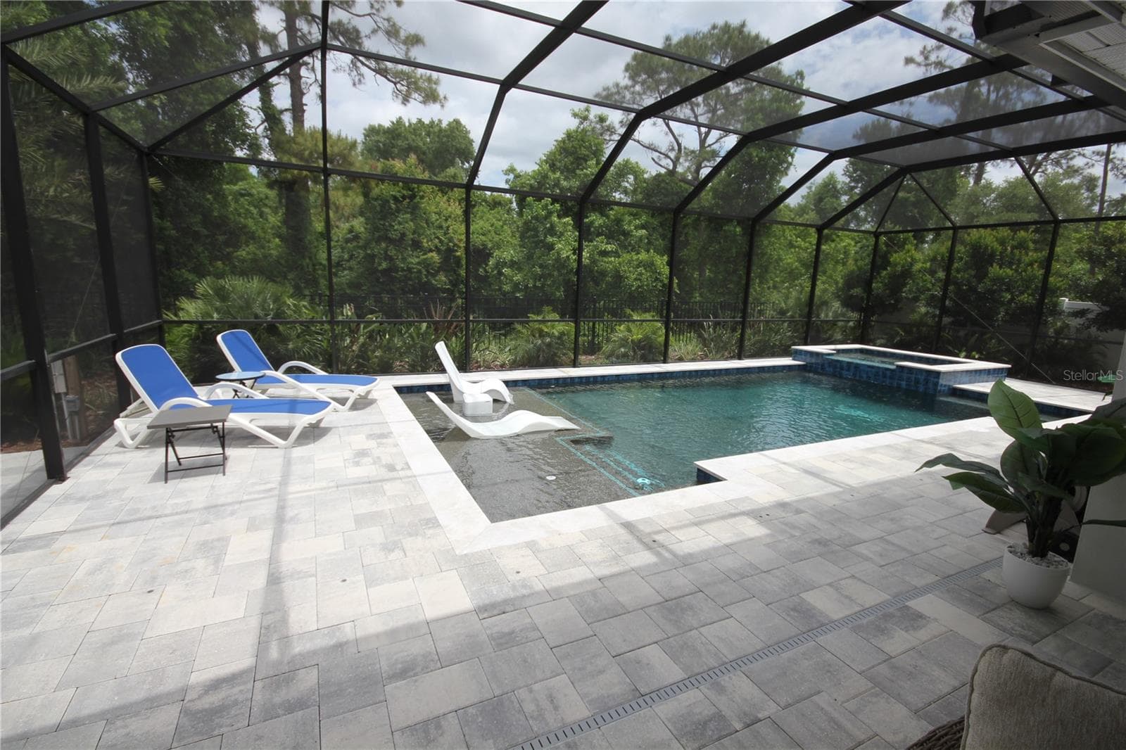 SUN SHELF POOL WITH PAVED DECK AND SCREEN ENCLOSURE - 1859 BEACH RIDGE RD, CELEBRATION