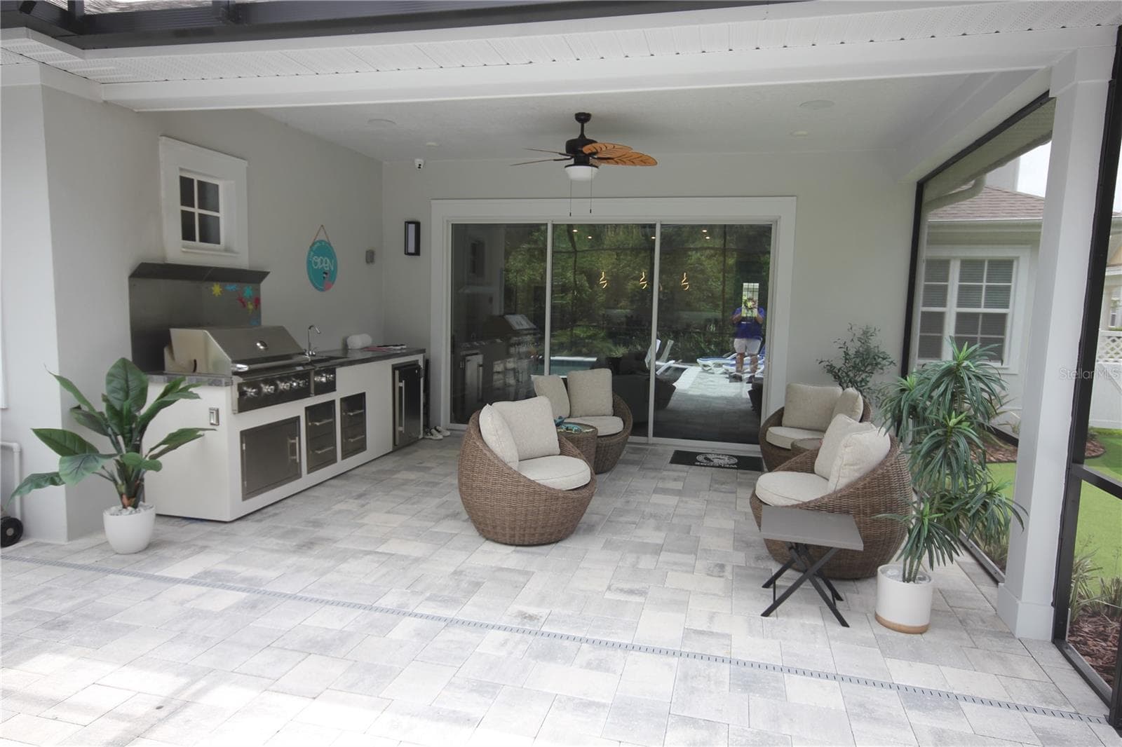 OUTDOOR COVERED KITCHEN - 1859 BEACH RIDGE RD, CELEBRATION
