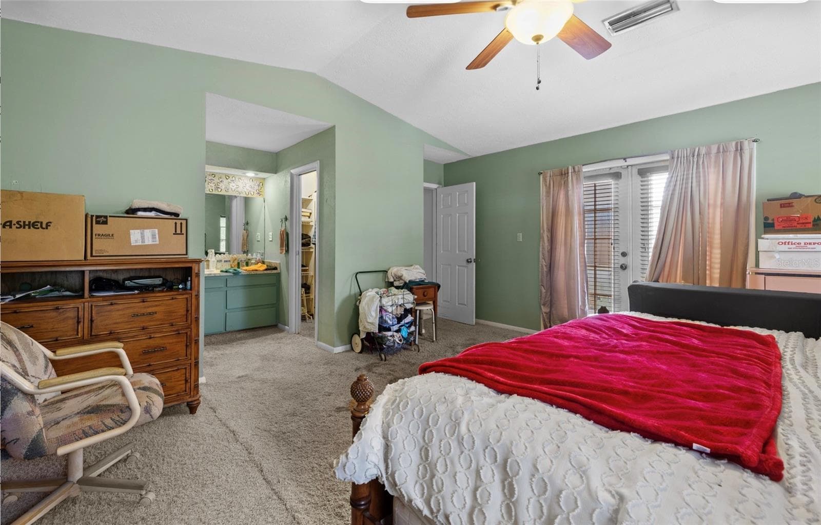 view from opposite corner of primary looking at en suite - 8602 N ROME AVE, TAMPA