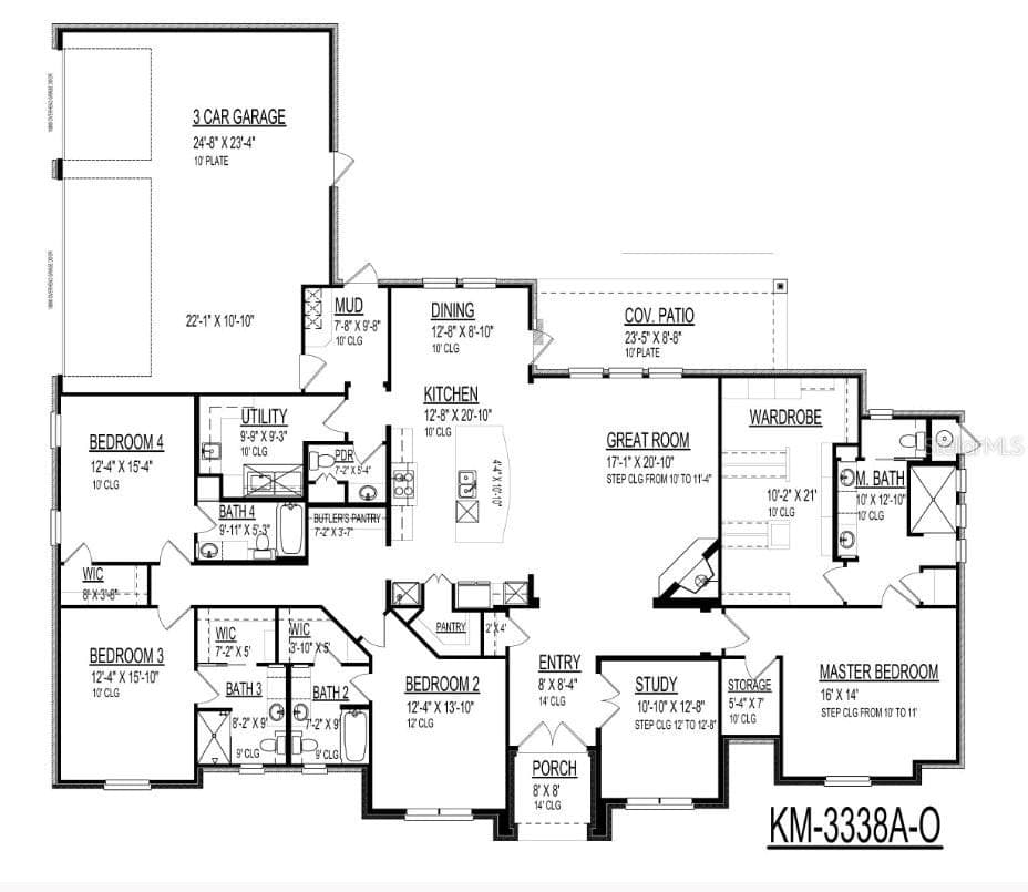 The Milton Floor Plan - 16405 NW NW HWY 464B, MORRISTON