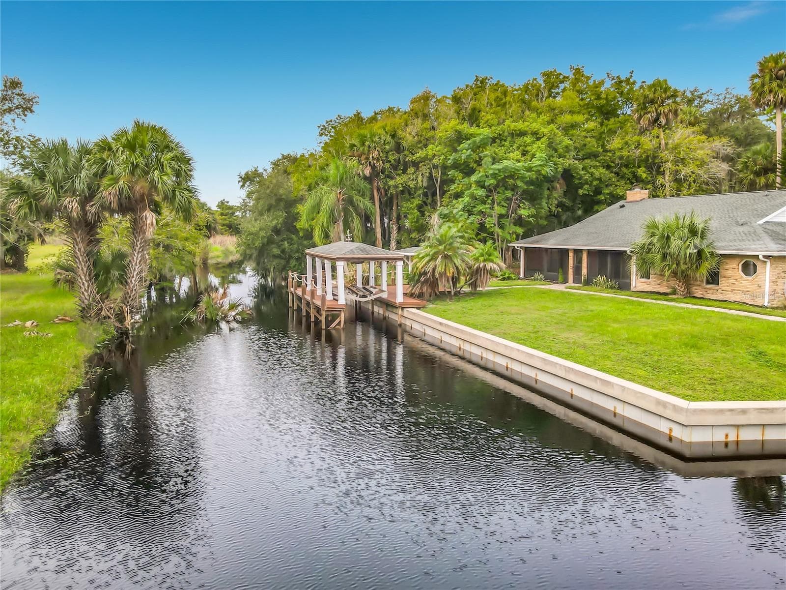 Bird Island across from home, Cement seawall - 1395 KETTLEDRUM TRL, ENTERPRISE