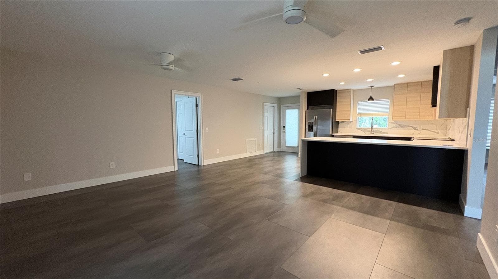 View of breakfast Bar from Living/Dining room - 6001 N LYNN AVE, TAMPA