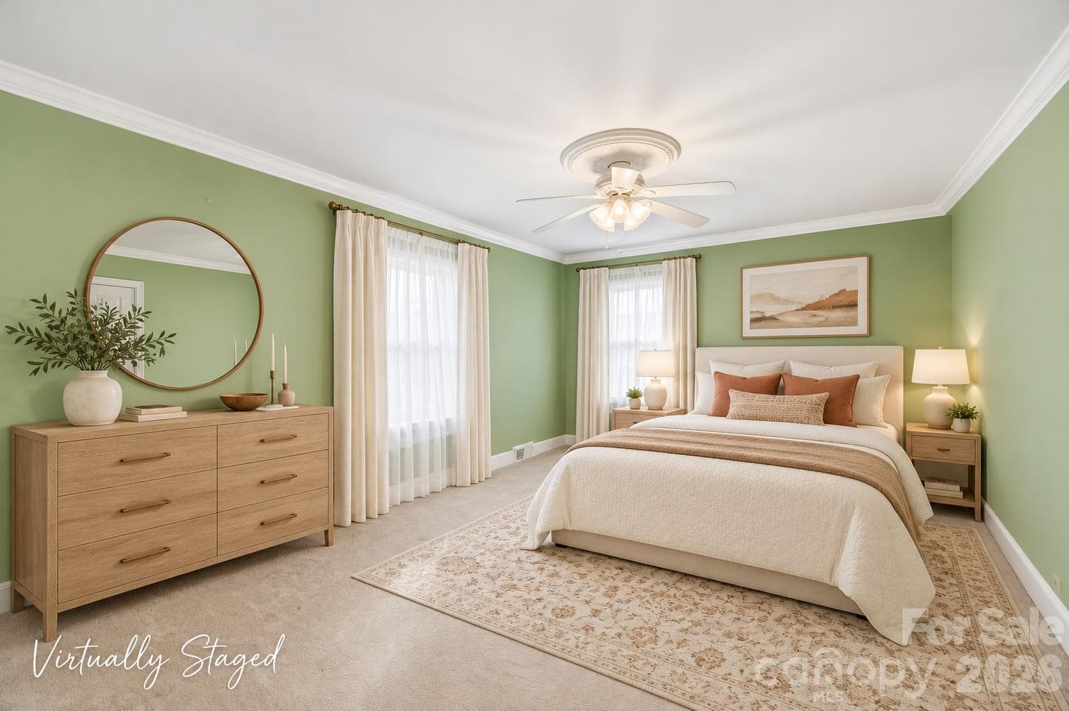 Virtually Staged - Bedroom 4 - 525 East Street, Albemarle