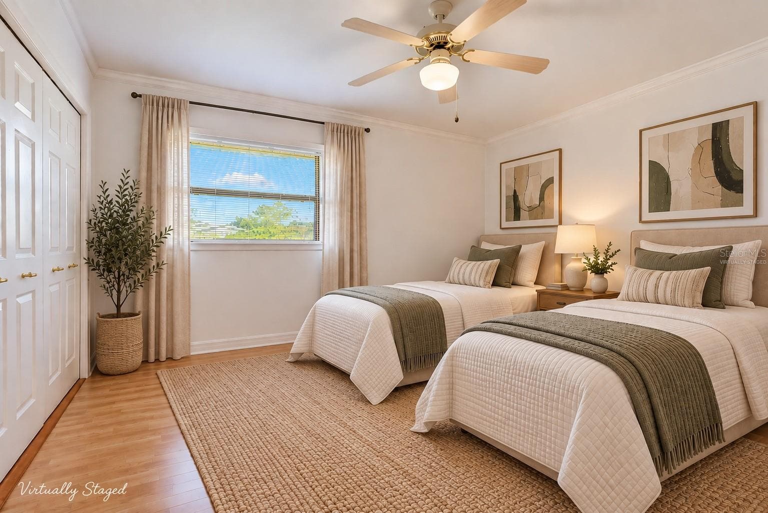 Bedroom 2 (Virtually Staged) - 1615 LAKE MIRIAM DR, LAKELAND
