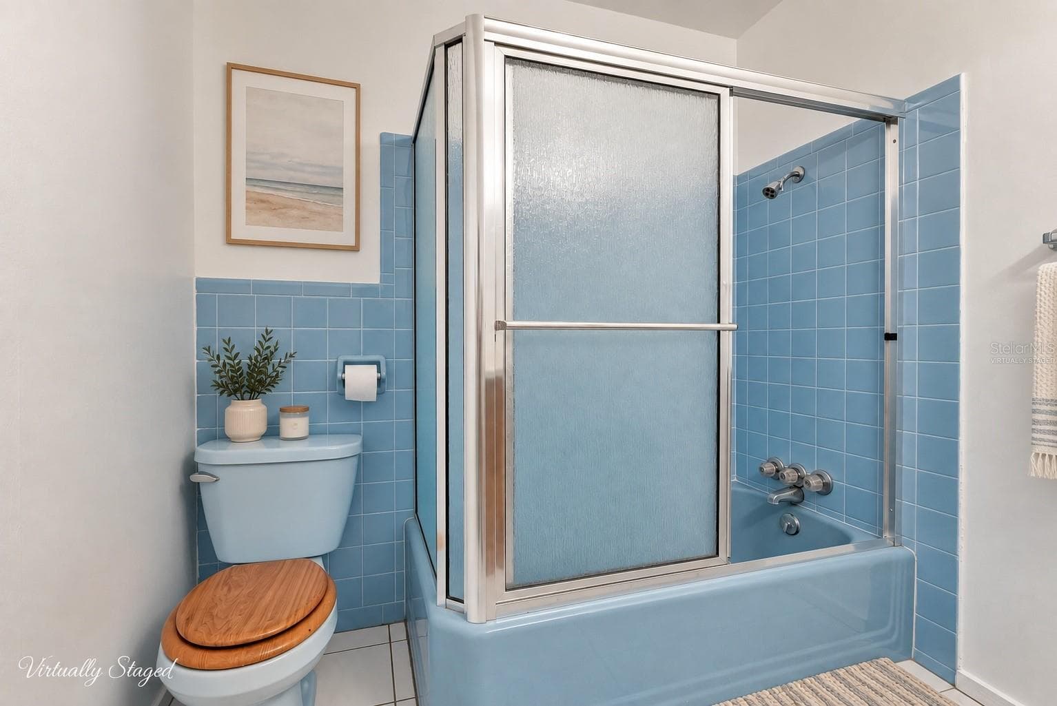 Bathroom 2 (Virtually Staged) - 1615 LAKE MIRIAM DR, LAKELAND
