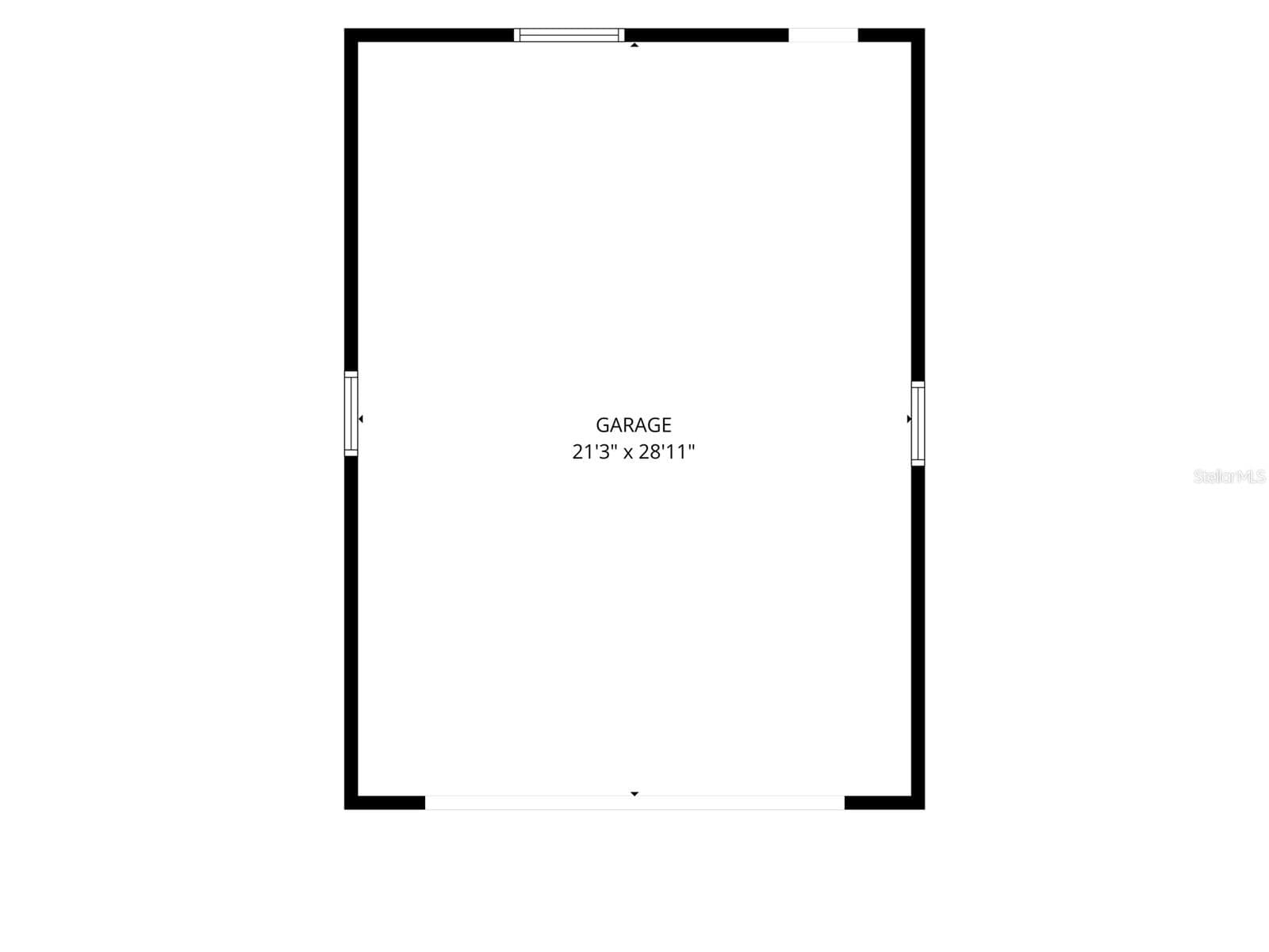 Floor Plan - Garage - 8209 134TH ST, SEMINOLE