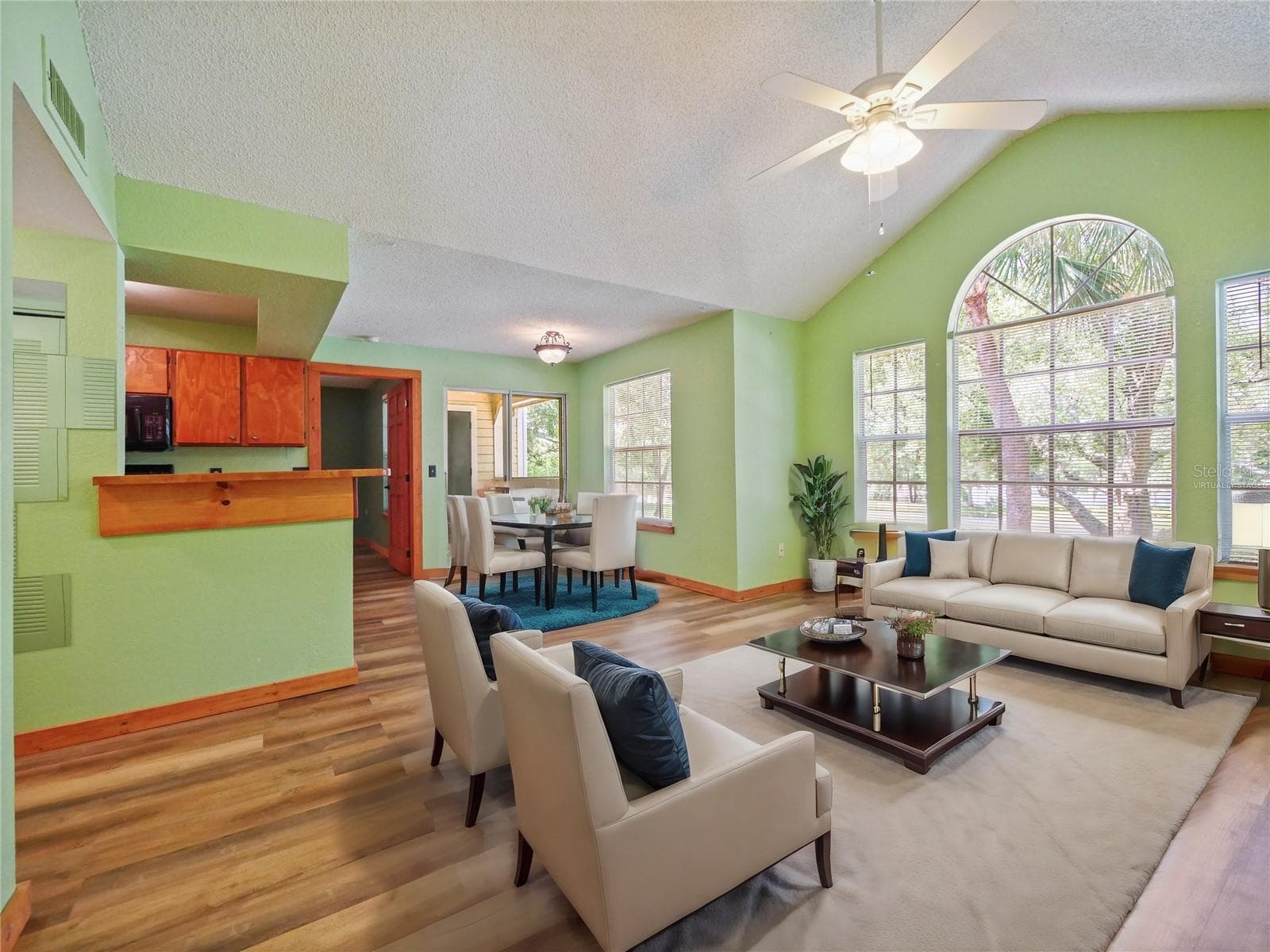 Virtually Staged - Living Room - 1023 S HIAWASSEE RD #4028, ORLANDO