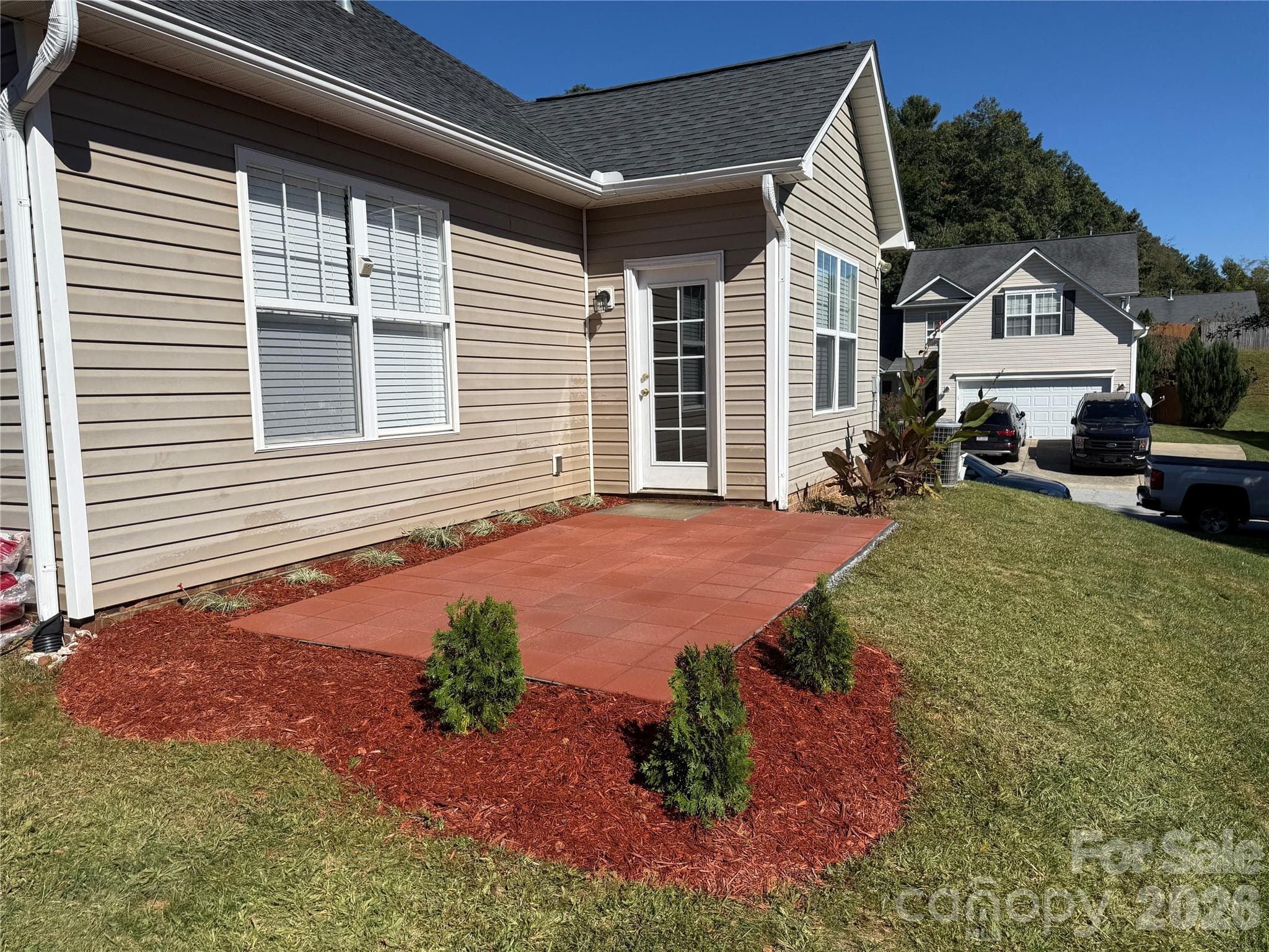 Brand new patio and landscaping - 15 Chowan Drive, Fletcher