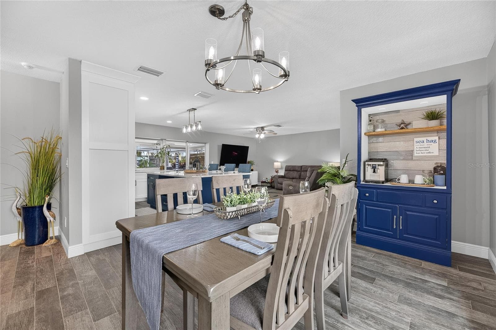 Your Dining Room!! A Fabulous Ceiling Chandelier, With Ample Space Here Easily For A 6-Top! - 6510 SOLITAIRE PALM WAY, APOLLO BEACH
